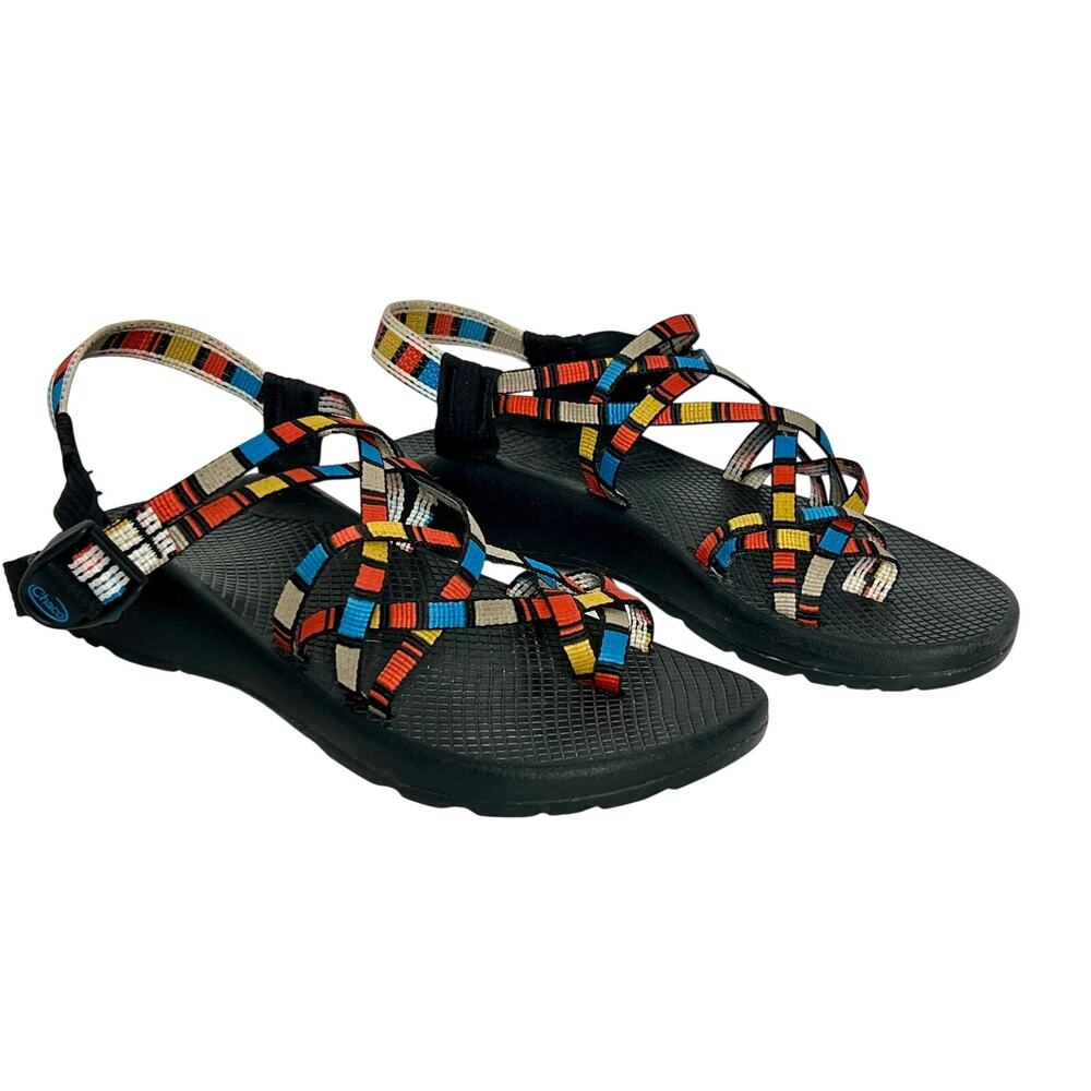 Chaco Z/X2 Sport Sandals Shoe Size 10 Cerulean Stripe Hiking Outdoor LUVSEAT